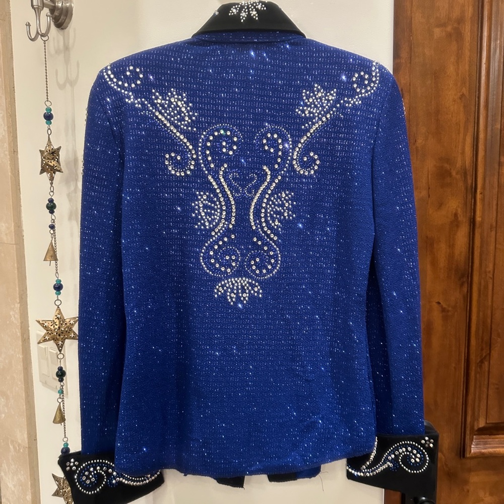 Royal Blue Showmanship Shirt Western Pleasure Horse Show - Picture 2 of 7